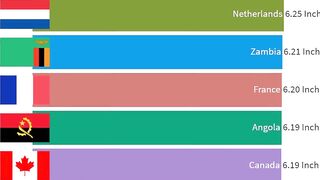 Biggest Average Penis Size by Country Dick Length in Inches HD