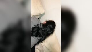 POV Amateur Thick White Girl Cheating Slut Wife Moaning while Twerking Big Booty on Boyfriends Cock