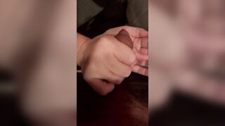 Hot Wife gives Moaning Husband Amazing Blowjob, wants to Watch him Cum in her Hand