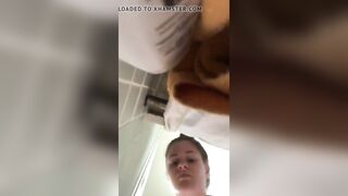 Solo instagram girl twerking shower