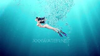 Puzan Bruhova sexy underwater submerged teen