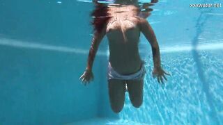 Puzan Bruhova sexy underwater submerged teen