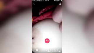 Sonam boobs show on video call