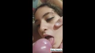 Leftist Girl from Argentina Licks my Cock and Balls