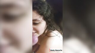 Leftist Girl from Argentina Licks my Cock and Balls