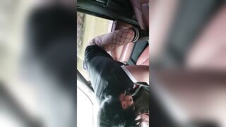 Fucking Suction Cup Dildo on Truck Window when he Rolls the Window down - will make you Laugh