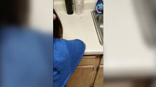 Kitchen Fun POV with a FAT ASS