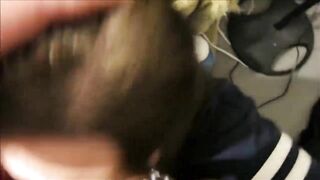 Hsuband cums in her mouth - POV