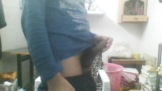 Slutty Indian boy’s throbbing penis...and brush play...