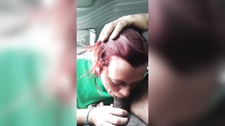 Car blow job massage