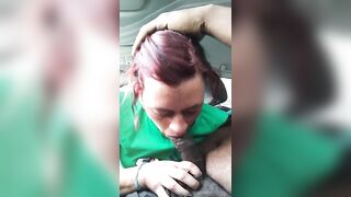 Car blow job massage