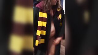 Harry Potter strip tease and gaping asshole