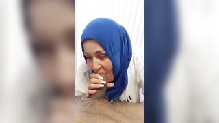 Arab awesome hijab blowjob