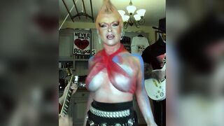 Toyah Willcox - Tits out in a mesh top