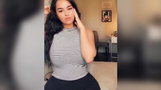 Jerk off challenge: slutty Muslim Libyan with a big ass