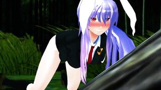 Touhou MMD Reisen Watching & Masturbation