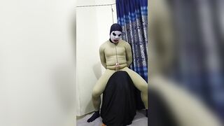 Zentai slave penis cbt rope