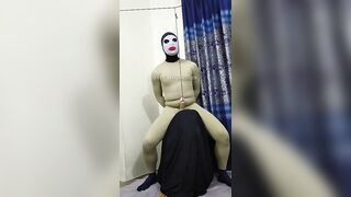 Zentai slave penis cbt rope