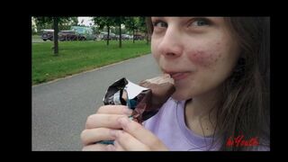 Very Cute Girl Enjoying Icecream - Hiyouth