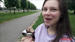 Very Cute Girl Enjoying Icecream - Hiyouth