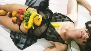 Fucking Fruit Slut Funny Cum Facial HD- 1080 Porn