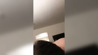 Girlfriends best friend gives me a blowjob while she showers