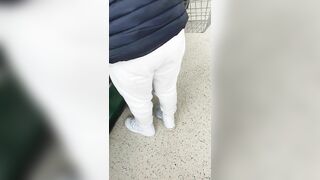 Step Mom Risky Fuck in Supermarket with Step Son