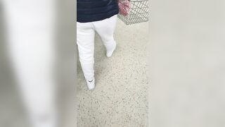 Step Mom Risky Fuck in Supermarket with Step Son