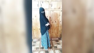 Hijab Girl Transformation الكلبة سلوتي الساخنة تظهر ندف المغربي