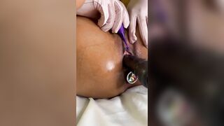 Black Girl Gets Fucked Hard by her Sex Machine