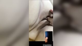 HottieChubbz- Virtual Sex|My boyfriend make love to me via Video Call| Fuck! He cum