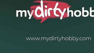 MyDirtyHobby - Horny babe pulled his dick out of her ass in the last second