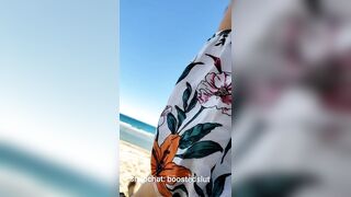 Public beach sex with teen asain American