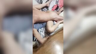 Husband jerks off and films his wife getting fucked