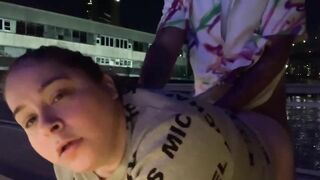 CUTE WHITE GIRL GETS FUCK HARD IN THE PUBLIC BY THE BROOKLYN BRIDGE