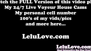 Live cam girl masturbates vibrating her clit through panties with tits out to great orgasm & topless chat after - Lelu Love