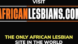 African Lesbian Roleplay With Cuffs and Wet Pussy Eating