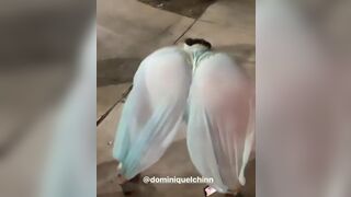 Dominique Chinn twerking in Princess Jasmine outfit