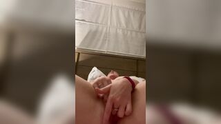 Boss lady plays with herself to big orgasm