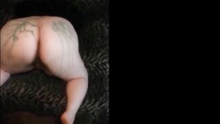 Hot Wax poured on her Fat Plump BBW Ass Ends in Sexy Big Booty Twerk