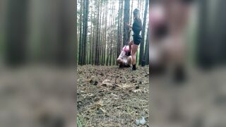 Domina Evgenia - My humiliated dog in the forest 2 (English subtitles)