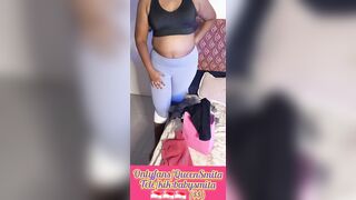 Sexy stepmum after working out