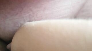 Cumshot in pussy close up