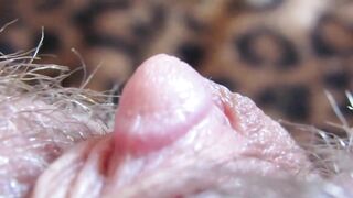 Extreme close up on my big clit