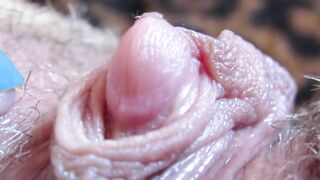 Extreme close up on my big clit