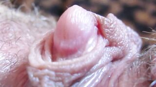 Extreme close up on my big clit