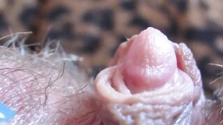 Extreme close up on my big clit