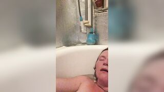 Mistress Wriggler having the most insane orgasm in the bath