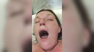 Mistress Wriggler having the most insane orgasm in the bath