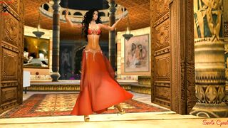 FANTASY GIRL RED BELLY DANCER